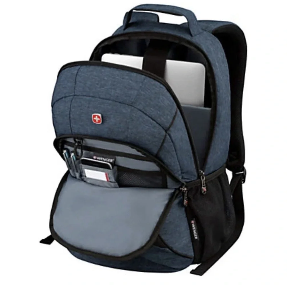 Wenger Mercury Backpack With 16in. Laptop Pocket, Denim
